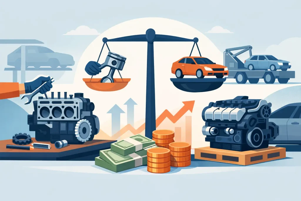 Engine Rebuild vs Replacement: What Pays?