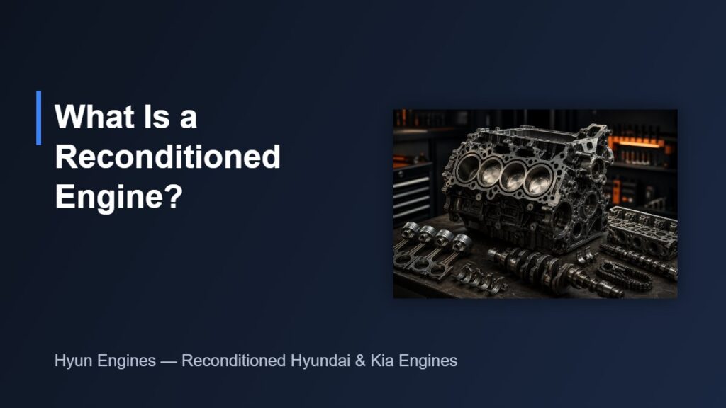 What is a reconditioned engine - reconditioned engine block at Hyun Engines