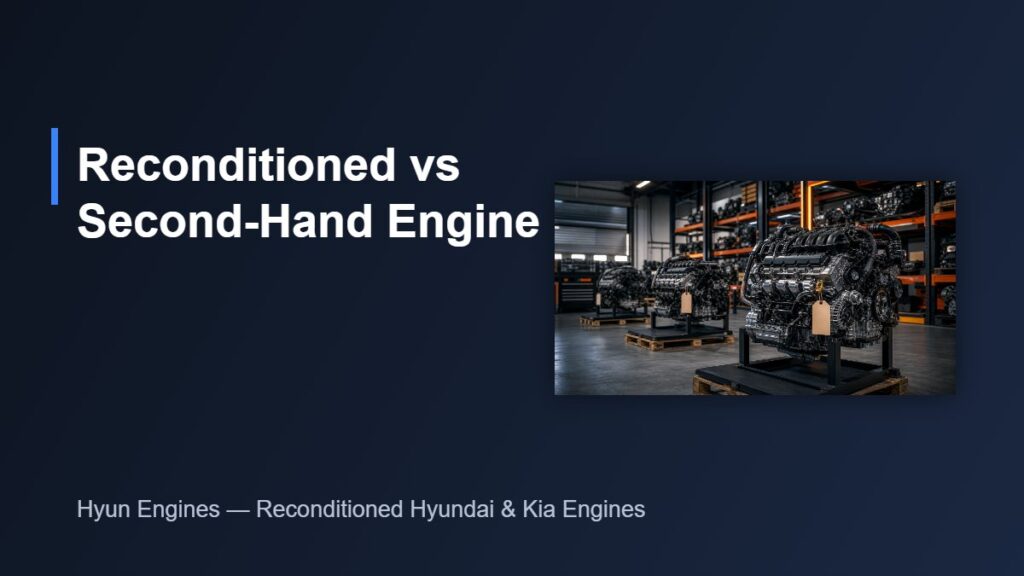 Reconditioned vs second-hand engine - engine warehouse