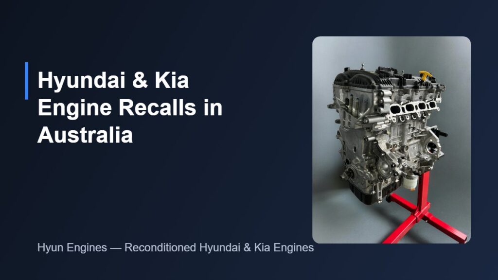 Hyundai and Kia engine recalls Australia - G4NC engine
